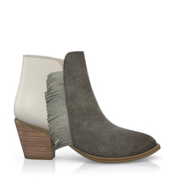 Zehenfreie Stiefelette mit Fransen 2449