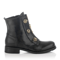Zipper-Stiefelette Antoanella Schwarz & Gold