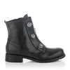 Zipper-Stiefelette Antoanella Schwarz & Silber