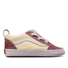 Baby Sneaker - Old Skool Crib - Glitter Two Tone, 19, Weiß