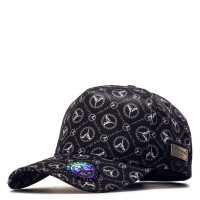 Basecap - Allover Logomuster - Black