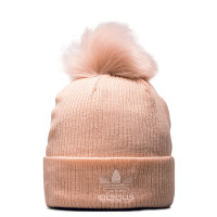 Beanie Fur Pom Rose
