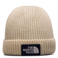 Beanie Logo Box Cuffed Bleached Sand