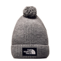 Beanie Logo Box Pom Medium Grey