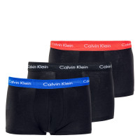Boxershorts 3er Pack - Low Rise Trunk - Blue / Strawberry / Black