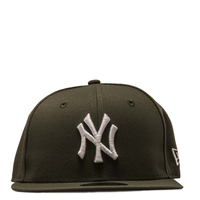 Cap - New Era 59Fifty Basic NY - Olive White, 7 1/2, Grün