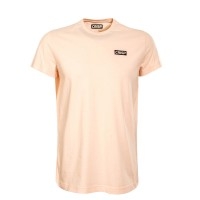 Crisp TS Small Print Peach Black