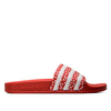 Damen Adilette - White / Red