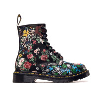 Damen Boots - 1460 Pascal Floral Mash Up - White / Black