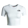 Damen Crop Tee - White, XS, Weiß