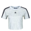 Damen Crop Top - Multicolor / White / Talc