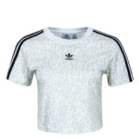Damen Crop Top - Multicolor / White / Talc