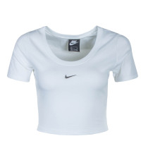 Damen Crop Top CU5174 NSW Essential White Black