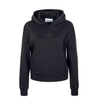 Damen Hoody - Logo Trim - Black