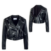 Damen Jacke - Biker Hooded Jacket - Black