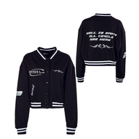 Damen Jacke - Largo Glitter Oversize Crop - Black, S, Schwarz