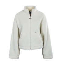 Damen Jacke - Swoosh Sherpa - Fossil Stone