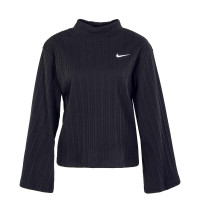 Damen Langarmshirt - Jersey Rib - Black / White