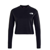 Damen Longsleeve - Crop - Black