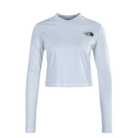 Damen Longsleeve - Crop - White