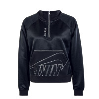 Damen Pullover - Icon Clash FLC - Black / Metallic Silver