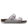 Damen Sandale - Arizona Birko Flor - Triples White, 38, Weiß