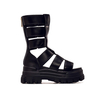 Damen Sandale - Aspha Zeus Platform - Black, 39, Schwarz