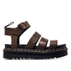 Damen Sandale - Blaire - Dark Brown / New Oilly Illusion, 38, Braun