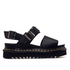 Damen Sandale - Voss Hydro Leather - Black, 37, Schwarz