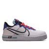 Damen Sneaker Air Force 1 React White Black Astro Blue