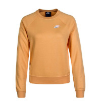 Damen Sweater Essential Crew Orange White