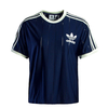 Damen T-Shirt - 3 Stripes - Dark Blue, L, Blau