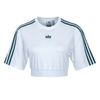 Damen T-Shirt - Cropped GT8474 - White / Green