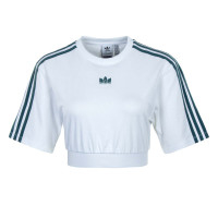 Damen T-Shirt - Cropped GT8474 - White / Green