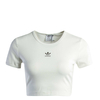 Damen T-Shirt - Essential Rib Tee - Cloud White, XS, Beige