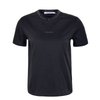 Damen T-Shirt - Logo Intarsia Tee - Black