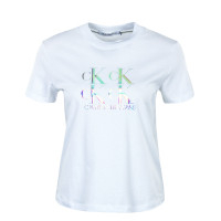 Damen T-Shirt - Shine Logo Tee 5637 - Bright White