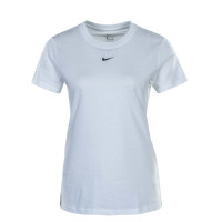 Damen T-Shirt Essential Crew White Black