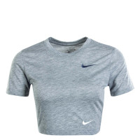 Damen T-Shirt NSW Slim Crop LBR Grey