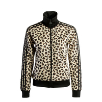 Damen Trainingsjacke - Leopard Firebird Originals TT - Black Brown, 2XS, Schwarz