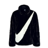 Damen Winterjacke - Faux Fur - Black / Fossil