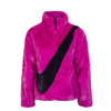 Damen Winterjacke - Faux Fur - Cactus Flower / Black