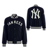 Herren Bomberjacke - MLB Patch Varsity Jacket NY Yankees - Navy, XL, Blau