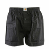 Herren Boxershorts - Woven Cotton - Black, L, Schwarz
