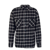 Herren Flannel Hemd - Flato Heavy - Black / Cream