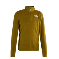 Herren Fleece - 100 Glacier 1/4 Zip - Moos Green, S, Grün