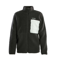 Herren Fleecejacke - Mountainside Heavyweight - Grey, S, Grau