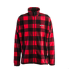 Herren Fleecejacke - Steens Mountain Print - Check Red, M, Rot