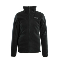 Herren Fleecejacke -Winter Pass - Black, M, Schwarz