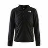 Herren Fleeceshirt - Homesafe Snap Neck - Black, 2XL, Schwarz